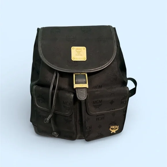 MCM Black Backpack - Picture 3 of 8